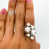 Bubbles Ring: Sterling Silver Statement Ring