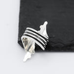 Sterling Silver Boho Studded Wrap Ring