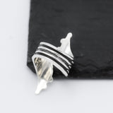 Sterling Silver Boho Studded Wrap Ring