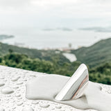 Sterling Silver Armor Shield Ring: Long Statement Ring