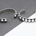 Sterling Silver Studded Cuff Bracelet: Chunky Western Stacking Design
