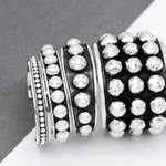 Sterling Silver Studded Cuff Bracelet: Chunky Western Stacking Design