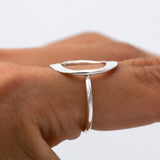 Sterling Silver O Ring: Minimalist Karma Ring
