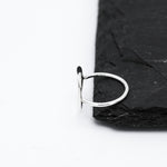 Sterling Silver O Ring: Minimalist Karma Ring