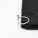 Sterling Silver O Ring: Minimalist Karma Ring