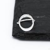 Sterling Silver O Ring: Minimalist Karma Ring