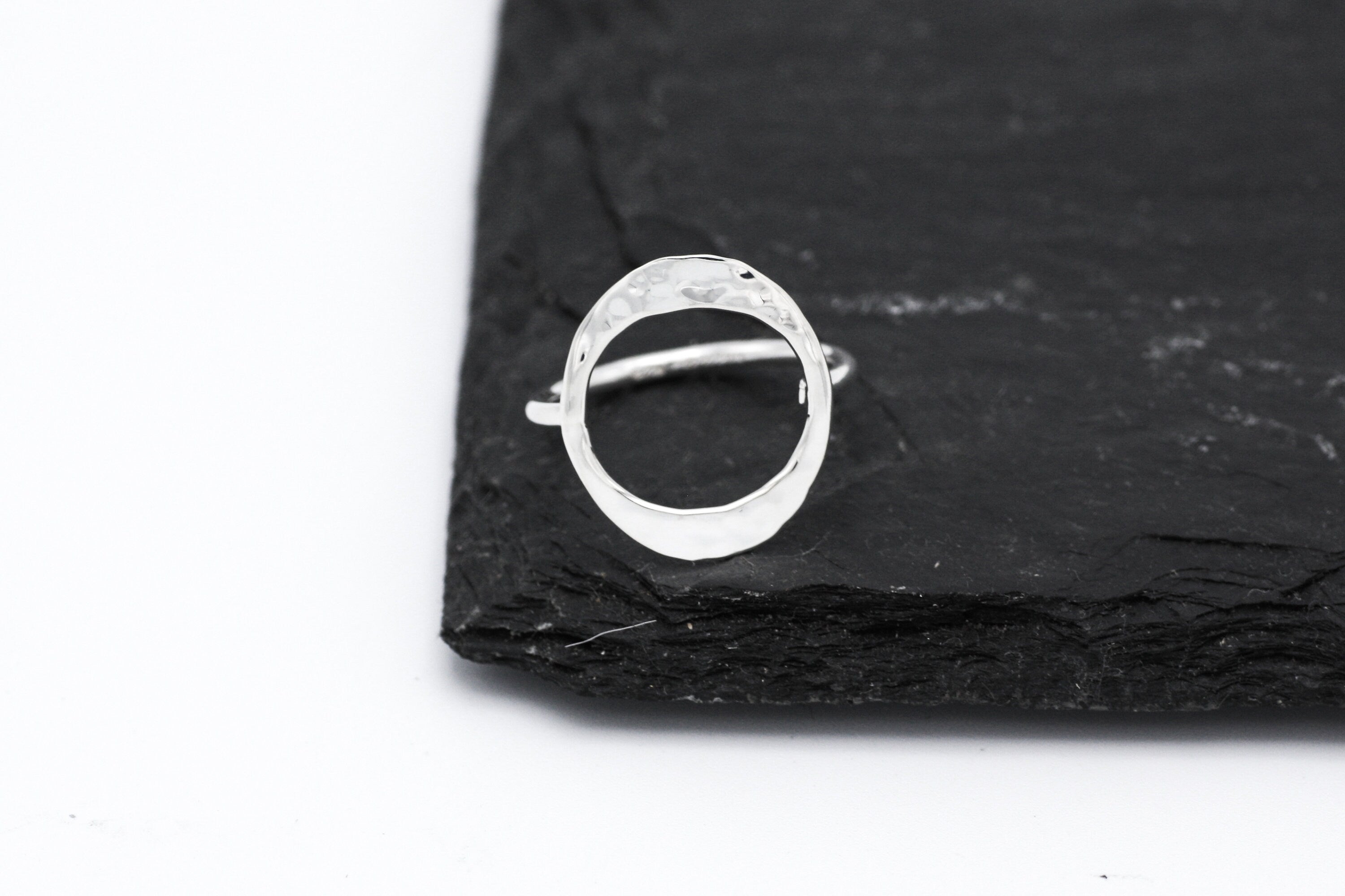 Sterling Silver O Ring: Minimalist Karma Ring