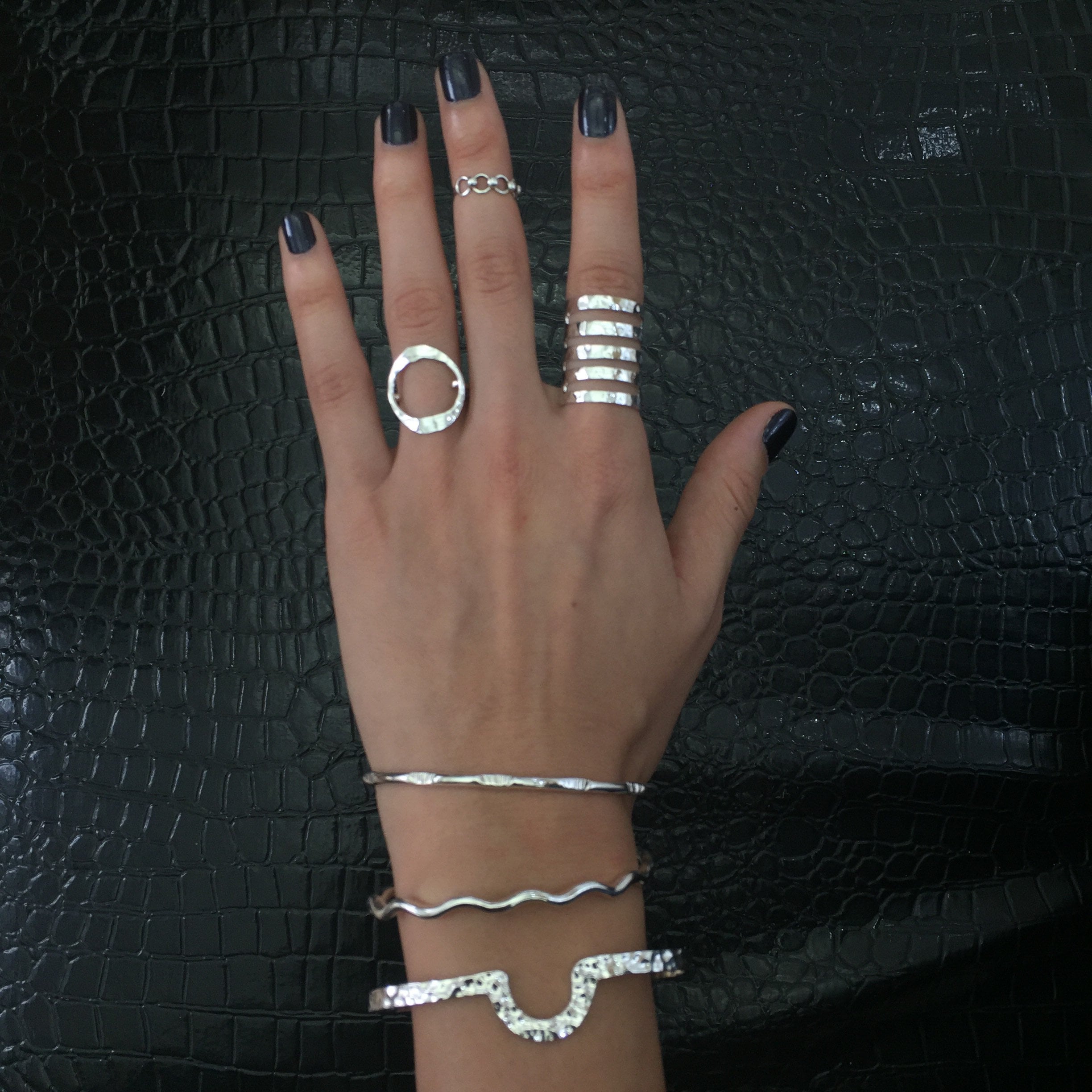 Sterling Silver O Ring: Minimalist Karma Ring