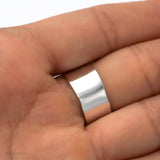 Sterling Silver Disco Ball V-Shape Ring