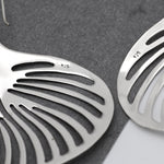 Large Sterling Silver Shell Drop Earrings: Beach Jewelry