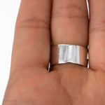 Sterling Silver Disco Shield Ring