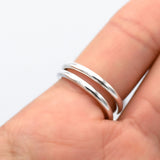 Sterling Silver Spheres Ring: Modern Geometric 925 Silver Balls
