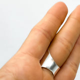 Sterling Silver Armor Shield Ring: Long Statement Ring