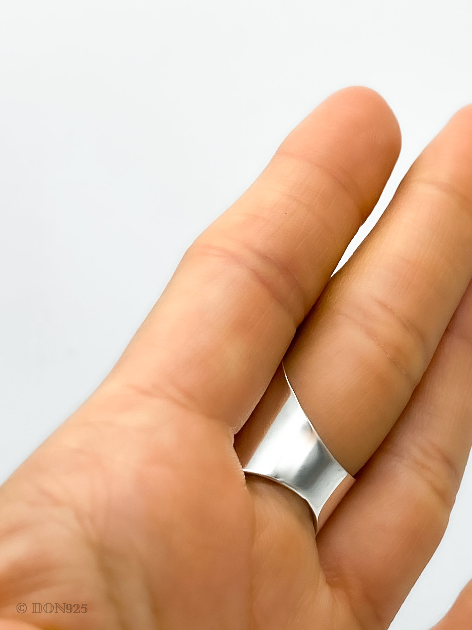 Sterling Silver Armor Shield Ring: Long Statement Ring
