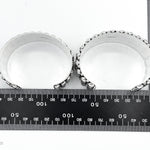 Sterling Silver Dome Cuff: Chunky Southwestern Studded Bracelet
