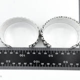 Sterling Silver Dome Cuff: Chunky Southwestern Studded Bracelet