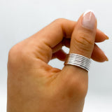 Sterling Silver Stacking Ring Set: Minimalist Thin Band Rings, 7 "Semanario"