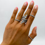 Sterling Silver Dot Ring: Dainty Minimalist Dome Stacking Band, Studded Jewelry