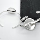 Sterling Silver Seashell Cuff Bracelet: Coastal Beach Jewelry
