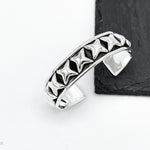 Mexican Starry Night: Sterling Silver Stars Cuff Bracelet, a Taxco, Mexico Design