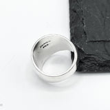 Solid Sterling Silver Disco Ball Dome Ring: Weighty Statement Jewelry