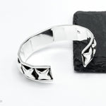 Mexican Starry Night: Sterling Silver Stars Cuff Bracelet, a Taxco, Mexico Design