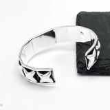 Mexican Starry Night: Sterling Silver Stars Cuff Bracelet, a Taxco, Mexico Design