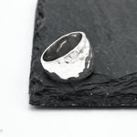 Solid Sterling Silver Disco Ball Dome Ring: Weighty Statement Jewelry