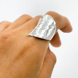 Sterling Silver Saddle Ring: Modern Boho Design