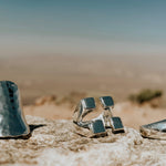 Sterling Silver Saddle Ring: Modern Boho Design