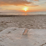Sterling Silver Disco Ball V-Shape Ring