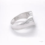 Sterling Silver Heart Signet Ring: Large Chunky Love Jewelry, Pinky Ring