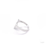 Sterling Silver Cross Signet Ring: Minimalist Faith Jewelry, Unisex