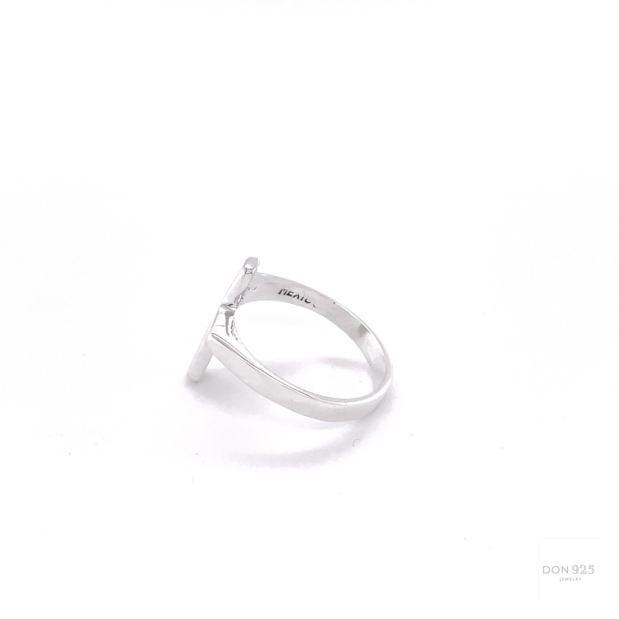 Sterling Silver Cross Signet Ring: Minimalist Faith Jewelry, Unisex