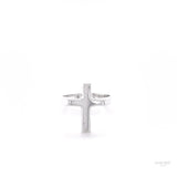 Sterling Silver Cross Signet Ring: Minimalist Faith Jewelry, Unisex