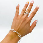 Sterling Silver Wavy Ring: Minimalist Stacking Set Ring