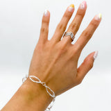 Sterling Silver Wavy Ring: Minimalist Stacking Set Ring