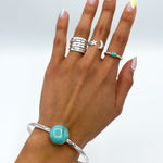 Sterling Silver Moon and Star Ring: Minimalist Lightweight Jewelry