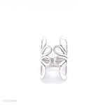 Sterling Silver Butterfly Ring: Wrap Abstract Heart Design, Boho Statement Jewelry