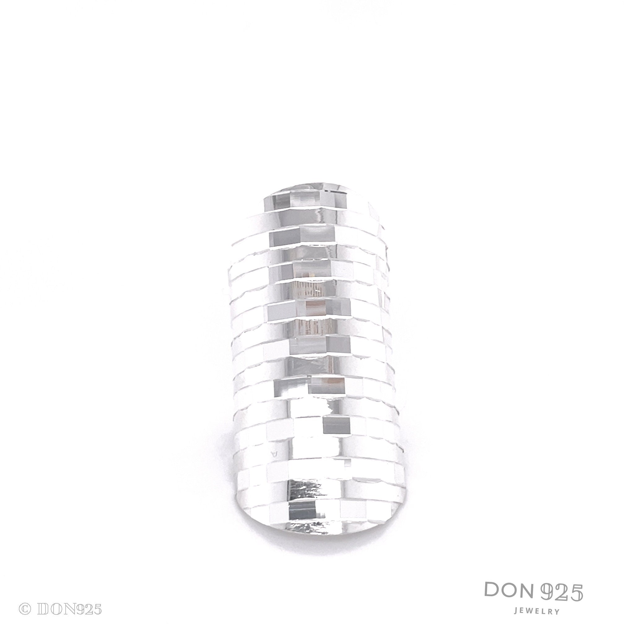 Sterling Silver Disco Shield Ring