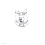 Sterling Silver Disco Ball V-Shape Ring