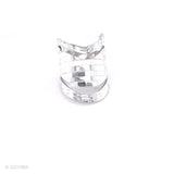 Sterling Silver Disco Ball V-Shape Ring