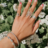Sterling Silver Wave Ring: Midi Pinky, Dainty Beach Jewelry