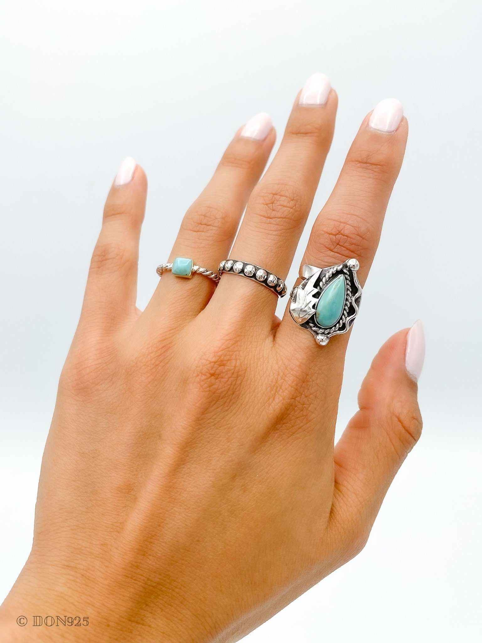 Sterling Silver Dot Ring: Dainty Minimalist Dome Stacking Band, Studded Jewelry