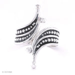 Sterling Silver Wide Clamp Bangle Bracelet: Dotted Southwestern Style