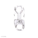 Long Sterling Silver Shiny Corset Ring