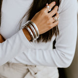 Sterling Silver Moon and Star Ring: Chunky Celestial Jewelry