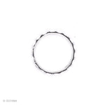 Sterling Silver Dot Ring: Dainty Minimalist Dome Stacking Band, Studded Jewelry