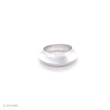 Solid Sterling Silver Heavy Dome Ring: Chunky Sculptural Geometric