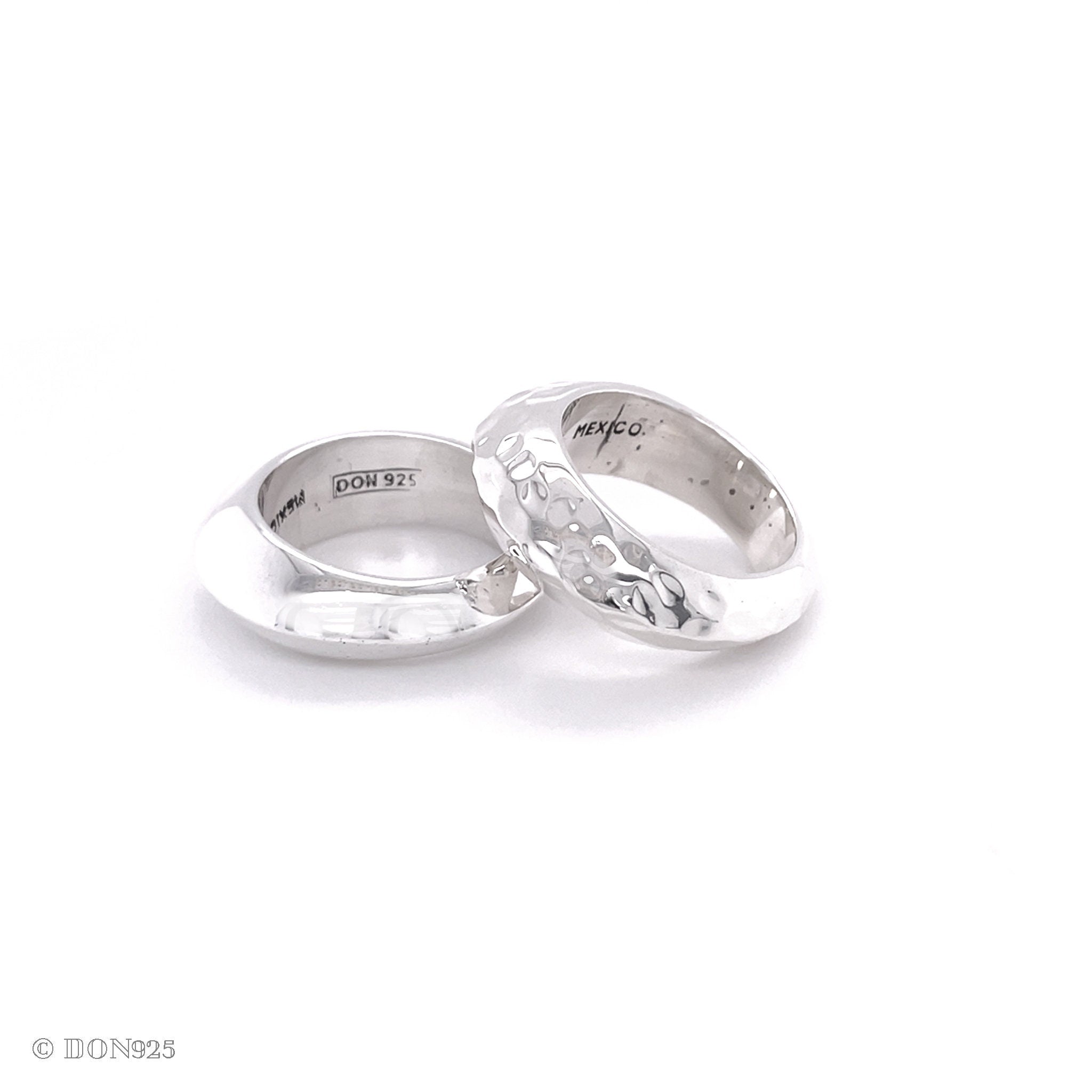 Solid Sterling Silver Heavy Dome Ring: Chunky Sculptural Geometric